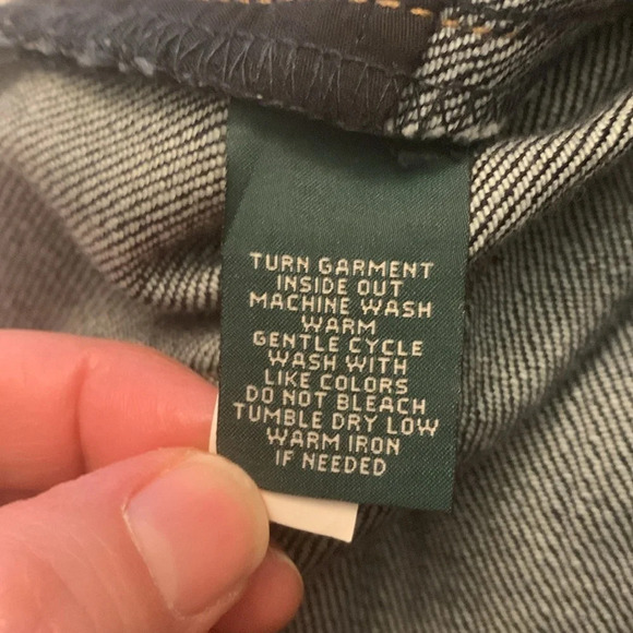 Lauren, Ralph Lauren.
High-Rise Boot Jean dark denim size 6 Western galgurl - Picture 11 of 16